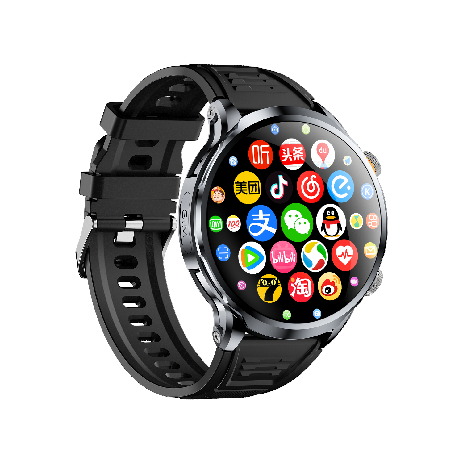 Stainless Steel Smart Watch H18 New 1.95hd Inches 4g5g Gps With Nfc Relojes Full Netcom Plug-in Card Ogladaj Call